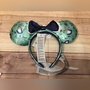Disney Epcot Alice in wonderland United Kingdom headband ears -New